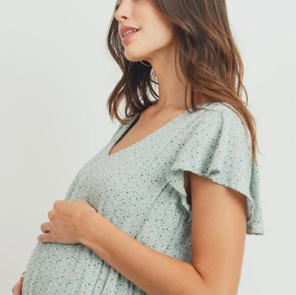 Pinkblush Green Floral Midi Dress - Picture 6 of 8